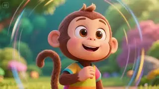 Spin Around with Baby Monkey | Fun Dance Song for Kids | Playful Movement Rhyme