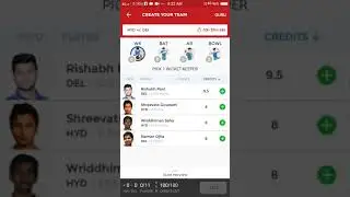Srh vs DD best dream11 team 06/05/2018