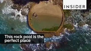 This rock pool is the perfect place to swim