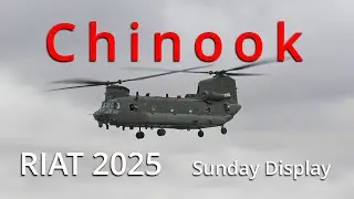 BRUTAL Weather - Chinook Display RIAT 2025 Sunday Great Flying Skills