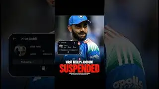 Virat Kohli Instagram Deactivated! But WHY? 🤯 #shorts