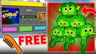How to Get FREE Trait Rerolls in Brainrot Tower Defense? i Got 0.25% Radiation Trait