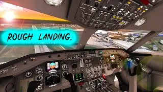 Rough Landing!! Ep4 Of Airline Commander - A real flight experience
