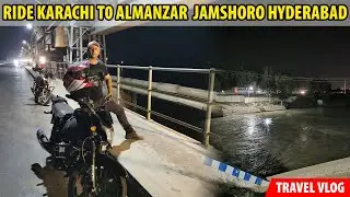 Bike Ride Karachi to Jamshoro Almanzar Hyderabad 2022 | Suzuki GR150 | M9 motorway  | Travel Vlog