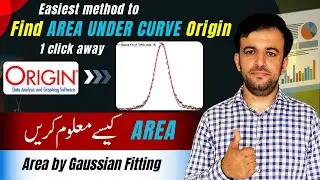 How to find area under the curve in origin | Integrate area under curve origin | Origin Lecture 32