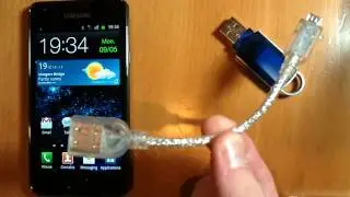 Samsung Galaxy S2 USB OTG demo