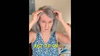 Grey Hair Topper Try-On: Is This The Most Natural-looking Solution? | UniWigs Sylvia