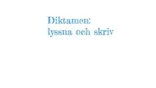 diktamen- berättande text om familjen