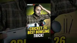 AI BROKEN? 😂 Best Bowling Trick #Cricket26 #shorts