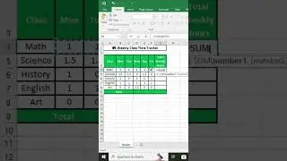 #ExcelTemplate #TimeTracker #ClassSchedule #StudentPlanner #WeeklyPlanner