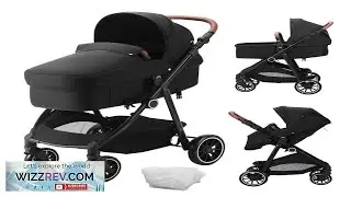 VEVOR Standard Baby Stroller Infant Toddler Stroller with Bassinet 3rd Gear Adjustable
