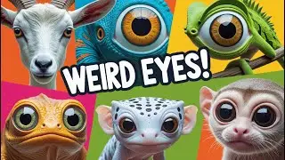👀 Weird Animal Eyes! (Flat, Square, or Bugged Out!) 🐐🦐