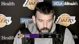 Marc Gasol, cutting off a reporter's question about Kobe. 