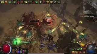 TRANSPORTATION HIDEOUT SYNDICATE Gameplay with CYCLONE in PATH OF EXILE