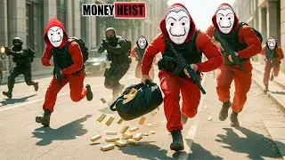 PARKOUR VS MONEY HEIST: Bad Guys Raid Police Base to Rescue Teammate and Loot Vault | Epic POV