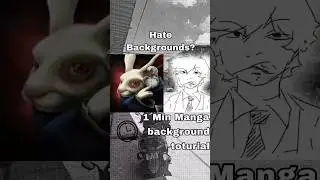 Manga Background toturial for lazy artists #digitalart