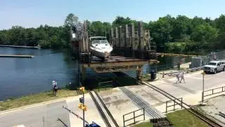 Big Chute Marine Railway on theTrent-Severn Waterway Connecting Lake Ontario and Lake Huron
