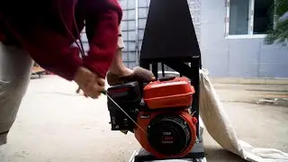 7.5hp gasoline power mini rice mill