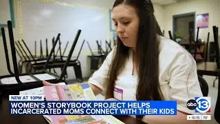 Prison moms connect with their children by reading and recording story books.