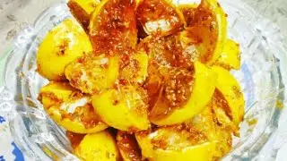 घर पर आसानी से नींबू का चटपटा अचार बनाने का तरीका। Nimbu ka Achar Kaise banate hai। Lemon pickle।