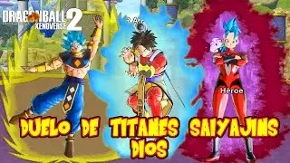 DRAGON BALL XENOVERSE 2 : RAFYTA VS IVANFOREVER VS MARTUKA ! DUELO DE TITANES SUPER SAIYAJIN DIOS