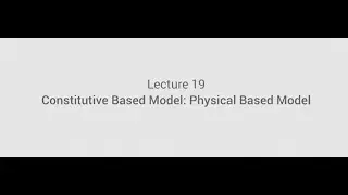 Constitutive Based Model : Physical Based Model #swayamprabha #CH35SP
