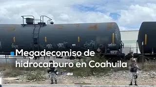 Megadecomiso en Coahuila | 15 millones de litros de combustible escondidos en rutas del tren