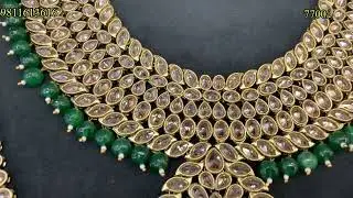 Green wedding jewellery original reverse A D  7700/- 04-08-2021