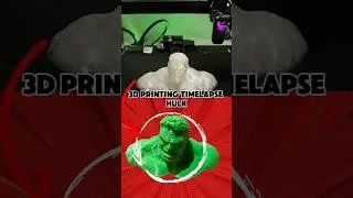 HOW to MAKE a 3D printing Hulk with timelapse | DIY #3dprinting #marvel #HULK #timelapse #shorts