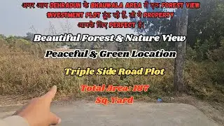 Bhauwala Dehradun में Forest View Plot | Triple Side Road | Best for Cafe, Homestay & Investment