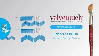 Princeton Velvetouch Series 3950 Angle Shader Synthetic Brush