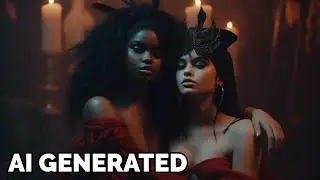 Rema and Selena Gomez - Calm down, illustrated by AI