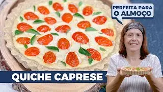 Receita perfeita de Quiche Caprese sem glúten