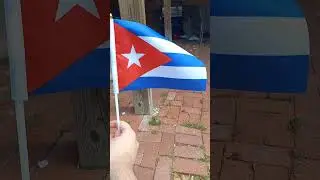 Flag of Cuba waving in the wind