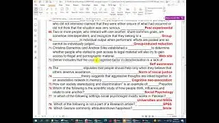PSY403  Social Psychology CURRENT AND  past paper || psy403 quiz file || psy 403 all in one file