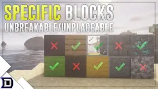 How to make SPECIFIC blocks unbreakable in an area! (World Guard + Skript)