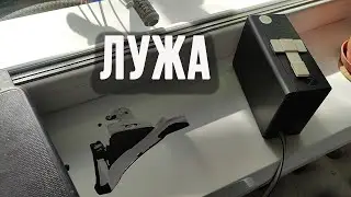 Лужа под принтером, разборка принтера Epson 2100, вывод слива чернил, чистка памперса