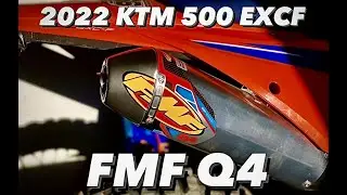 KTM 500 Exhaust Comparison - FMF Q4 vs Stock