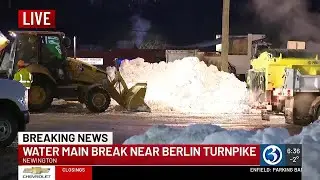 VIDEO: Water main break impacts area along Berlin Turnpike in Newington