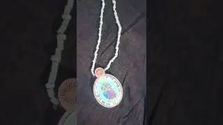 shree radha Tulsi Mala#painting #diy #handmade #tulsimala #tulshi #ytshorts #love #indianart #radha