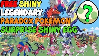 ✨FREE GIVEAWAY ALL SHINY LEGENDARY ✨ Pokemon Scarlet & Violet + Sword & Shield