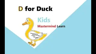 D for Duck 🦆 | Learn Alphabet D | Kids Easy Duck Drawing with Fun