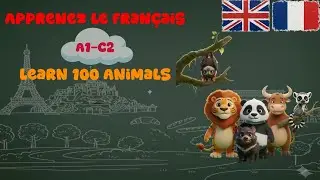 100 Animal(Mammals) Names in French 🇫🇷 #LearnFrench #FrenchVocab