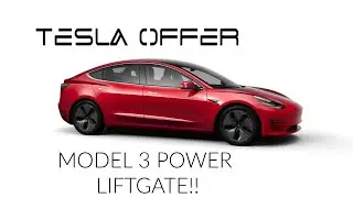 Tesla Model 3 Power Liftgate in Action! Powered Trunk Release and Close | Tesla Offer