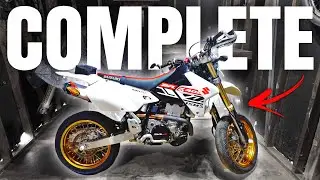 MY COMPLETE DRZ 400 SUPERMOTO BUILD.!