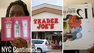 WORK/NYC VLOG CONTINUED&hellip;.🌆| WHAT I GOT AT TRADER JOES🛍| BACK TO WORK🗃