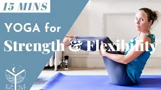 Whole Body Gentle Yoga Flow | 15 Mins Hatha Yoga for Strength & Flexibility | Yoga with Joy