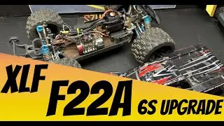 XLF F22A 1/10 RC Car Repair & Full Upgrade After Crash &ndash; From Bent Arm to 6S Power Beast!
