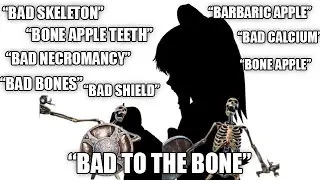 skeleton banging shield meme but its bad apple (this video is awesome! /jk)