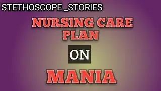 Nursing care plan on Mania (Mental Health Nursing)#bscnursing #mentalhealthcare #gnm #viralshorts 🩺🩺